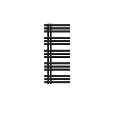 Design badrumsradiator Iron EM 500x1200 mm svart matt LuxeBath