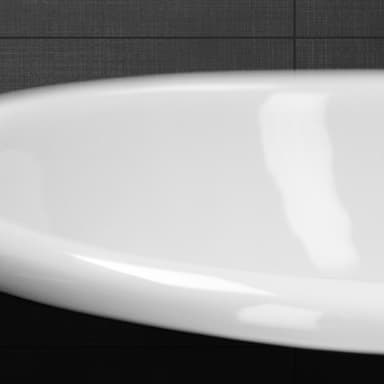 ML-Design keramiskt handfat vit blank 57x19,5x48,5cm oval