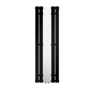 Spegelradiator Svart designradiator Handduksradiator 450x1600 mm