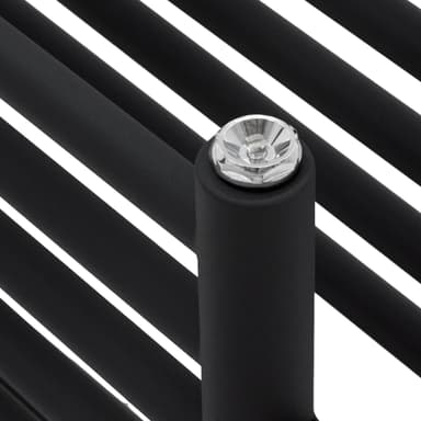 Mellanväggsradiator svart designradiator handduksradiator 50x120cm