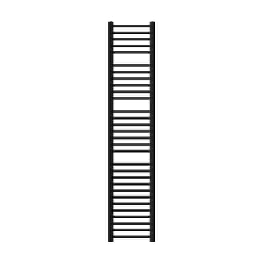 Badrumsradiator 300x1800 mm svart matt med sidoanslutning LuxeBath