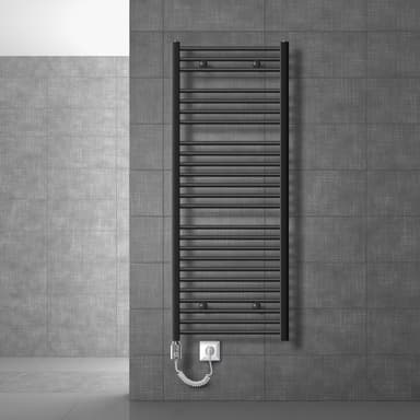 Elektrisk badrumsradiator 900W 600x1500 mm antracit