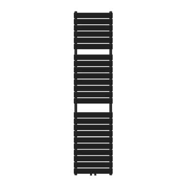Badrumsradiator central anslutning 500x1800 mm svart matt LuxeBath