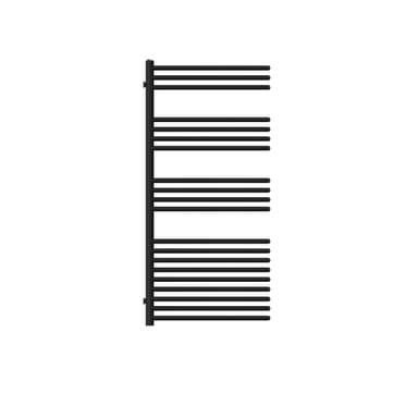 Mellanväggsradiator svart designradiator handduksradiator 50x120cm