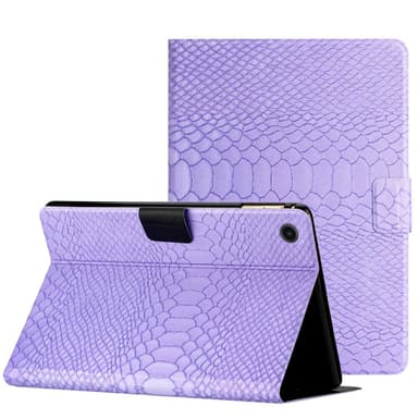 SKALO Samsung Tab A9 Krokodil PU-Läder Fodral - Lila