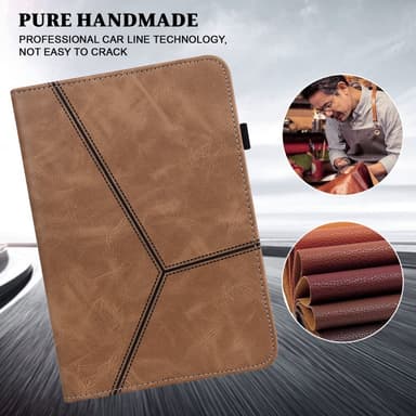 SKALO Samsung Tab A9+ PU-Läder Fodral - Brun