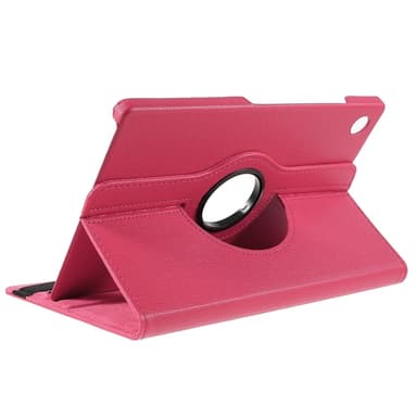 SKALO Samsung Tab A9+ 360 Litchi Fodral - Cerise