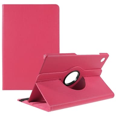 SKALO Samsung Tab A9+ 360 Litchi Fodral - Cerise