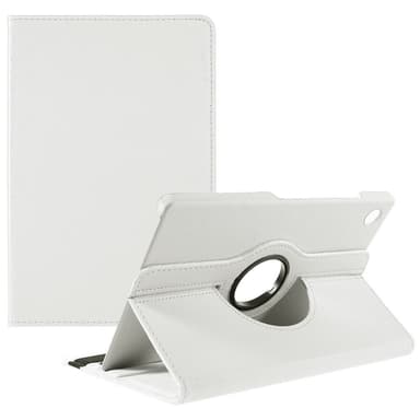 SKALO Samsung Tab A9+ 360 Litchi Fodral - Vit
