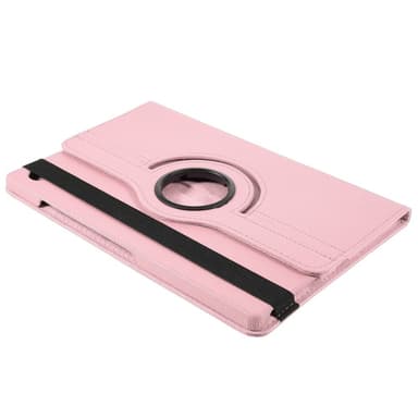 SKALO Samsung Tab A9+ 360 Litchi Fodral - Rosa