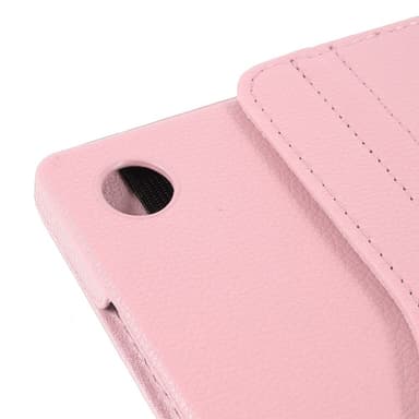 SKALO Samsung Tab A9+ 360 Litchi Fodral - Rosa