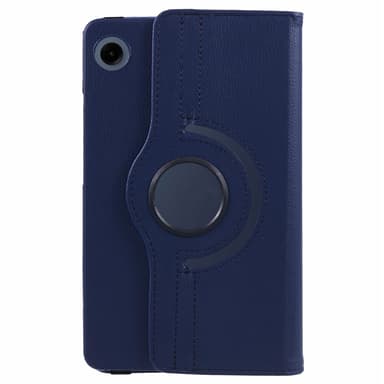 SKALO Samsung Tab A9 360 Litchi Fodral - Mörkblå