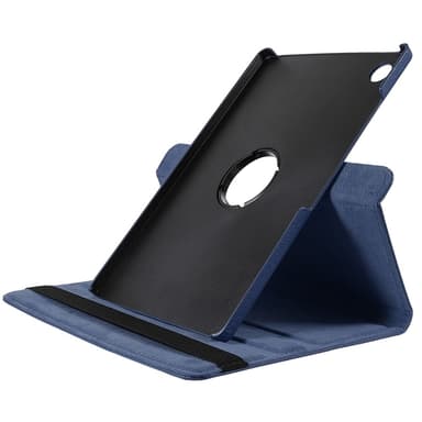 SKALO Samsung Tab A9+ 360 Litchi Fodral - Mörkblå