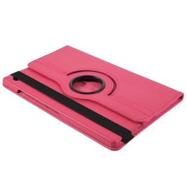 SKALO Samsung Tab A9+ 360 Litchi Fodral - Cerise