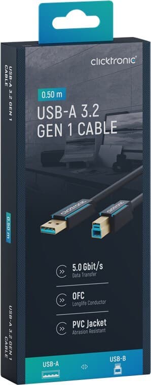 Adapterkabel från USB-A till USB-B 3.0