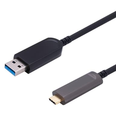 NÖRDIC 10m Aktiv AOC Fiber kabel USB 3.2 Gen2 USB-A till USB-C 10Gbps