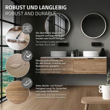 4,5 m² Click vinylgolv ek 4,2 mm PVC brunt laminat