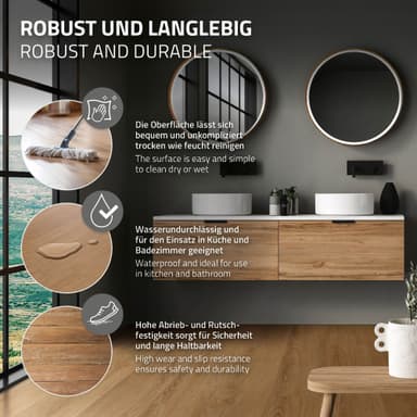 PVC-vinylgolv ek sand bar med klicksystem 4,2 mm för 1,5 m²