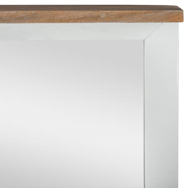 WOMO-DESIGN väggspegel Xi'an 80x76cm, rektangulär, natur/vit