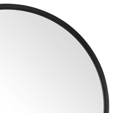 WOMO-DESIGN Väggspegel Ø 60 cm, rund spegel med svart metallram
