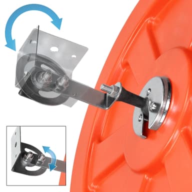 ECD Germany Trafikspegel ø 30 cm med vridbart fäste, röd