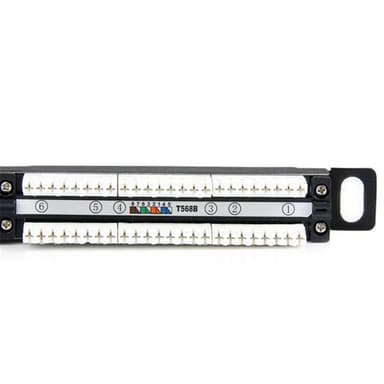 STARTECH StarTech.com PANELHU24, RJ-45, Cat5e, Svart, Stativmontering,