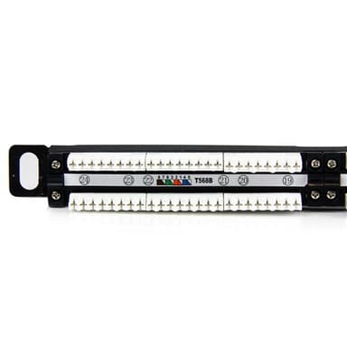 STARTECH StarTech.com PANELHU24, RJ-45, Cat5e, Svart, Stativmontering,