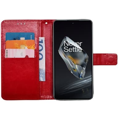 Plånboksfodral 3-kort OnePlus 12 - Röd