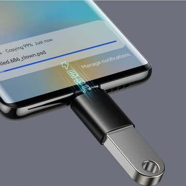 USB C USB 3.1 adapter aluminiumlegering Svart