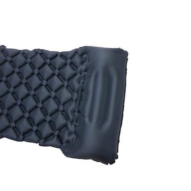 Liggunderlag uppblåsbart för camping TPU/nylon Svart