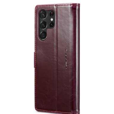 CaseMe mobilplånbok 2-kort Samsung Galaxy S24 Ultra - Vinröd