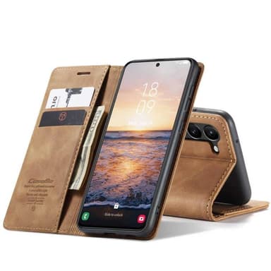 CaseMe Smart Magnet FlipCase Samsung Galaxy S24 Plus - Brun