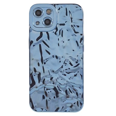 Till iPhone 15 Plus TPU-skal Elektropläterad Rynkad - Blå