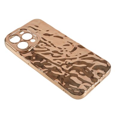 Till iPhone 15 Pro TPU-skal Elektropläterad Rynkad - Guld