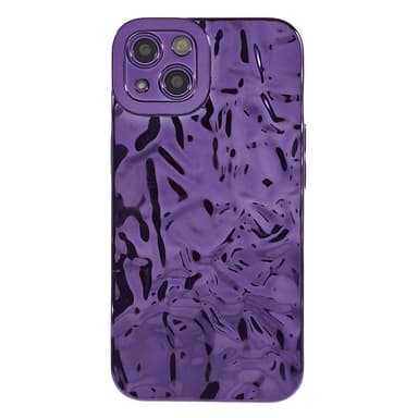 Till iPhone 15 TPU-skal Elektropläterad Rynkad - Rosa