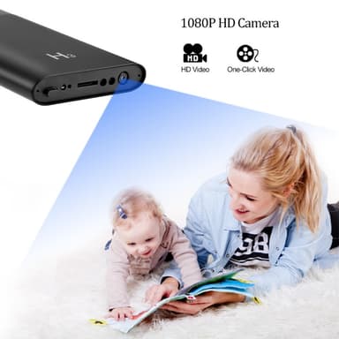 5000mAh PowerBank 1080P HD Audio Video Kamera Övervakningskamera