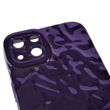 Till iPhone 15 TPU-skal Elektropläterad Rynkad - Rosa