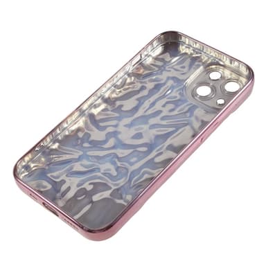 Till iPhone 15 TPU-skal Elektropläterad Rynkad - Rosa