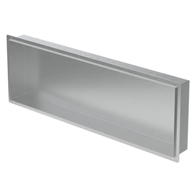 Duschkar 90x30 cm silver rostfritt stål LuxeBath