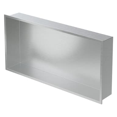 Duschbricka 60x30 cm silver rostfritt stål LuxeBath
