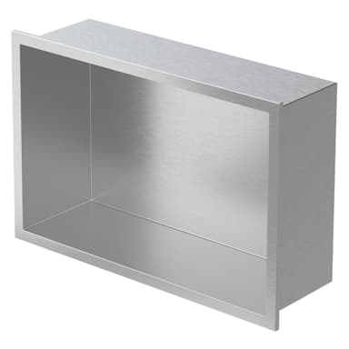 Duschbricka 30x20 cm silver rostfritt stål LuxeBath