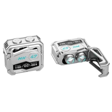 MK47 Mechanical Gaming Bluetooth In-ear Headset - Silver