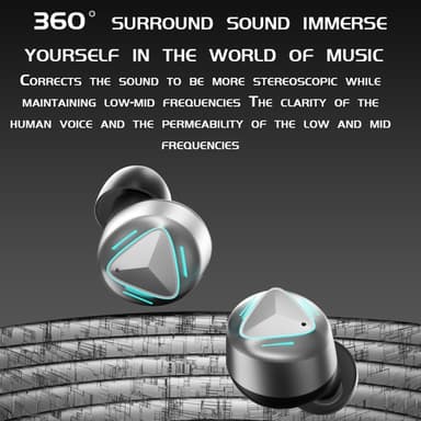 MK47 Mechanical Gaming Bluetooth In-ear Headset - Grå