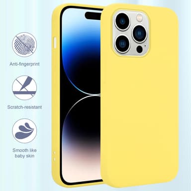 iPhone 14 PRO Skal Fodral Case (Gul)
