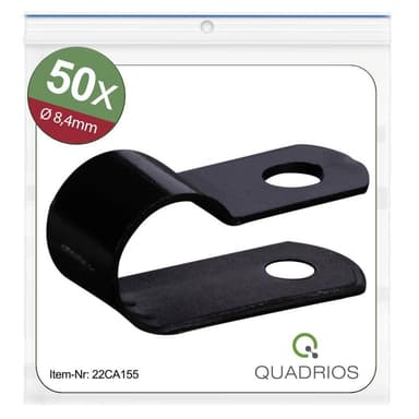 Quadrios 22CA155 22CA155 Fästklämma skruv Svart 1 set