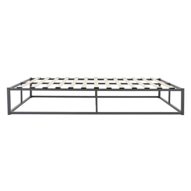 ML Design Metal Bed 120x200cm stålram med slitsad ram, antracit