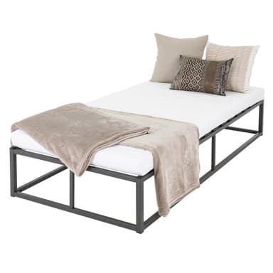 ML Design Metal Bed 90x200cm stålram med slitsad ram, antracit