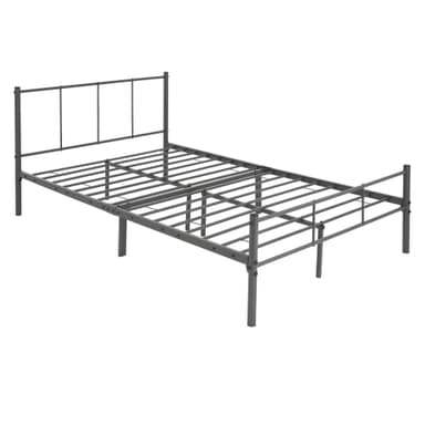 ML-Design Metallsäng 120x200cm med stålram, antracit