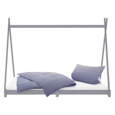ML-Design BäddTipi 90x200cm med spjälram, ljusgrå