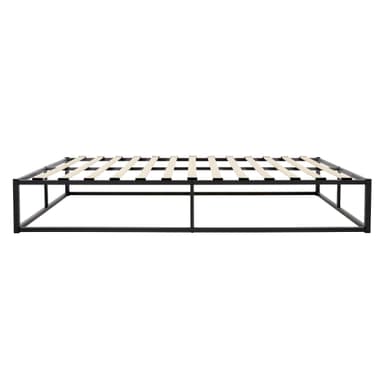 ML Design Metal Bed 160x200cm stålram med spjälram, antracit